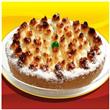 Mini tarta de coco con dulce de leche